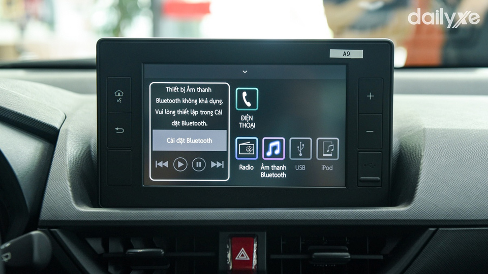 Màn hình giải trí trung tâm có kích thước lớn