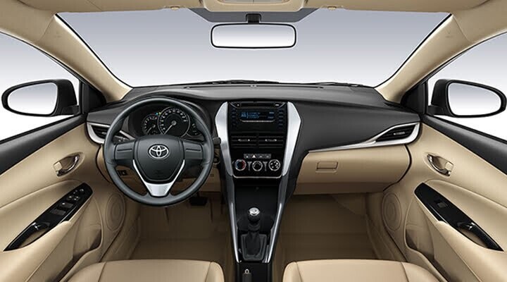 Hình ảnh Toyota Vios 2019 phiên bản 15G CVT màu vàng cát đã có mặt