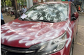 Ôtô Honda CR-V bị xịt sơn khi đỗ trước cửa hàng
