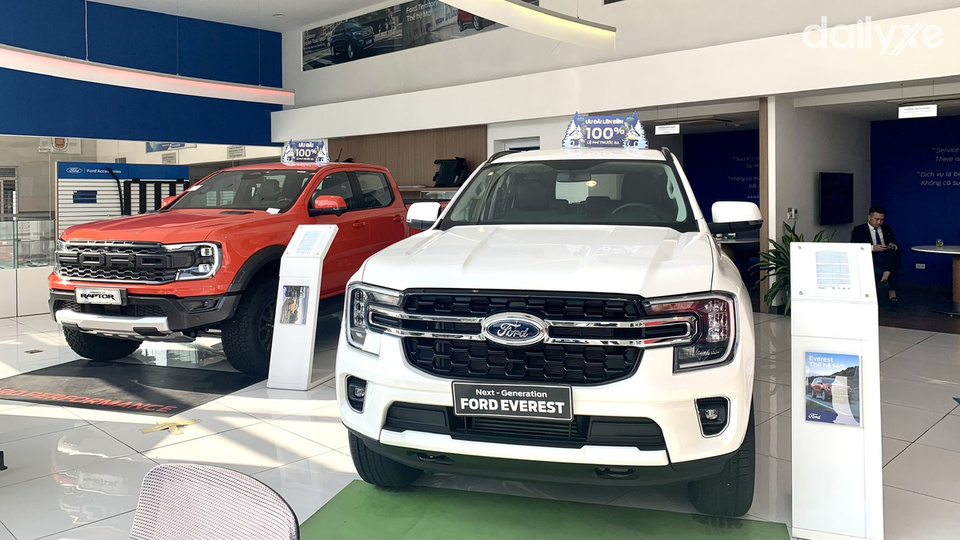 Phòng trưng bày xe của showroom Ford Thái Nguyên