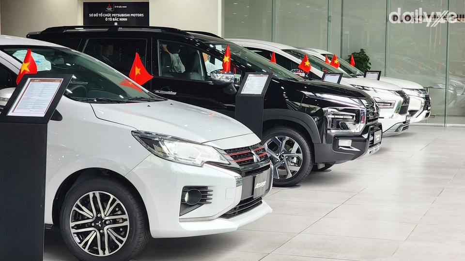 Phòng trưng bày xe của đại lý Mitsubishi Bắc Ninh