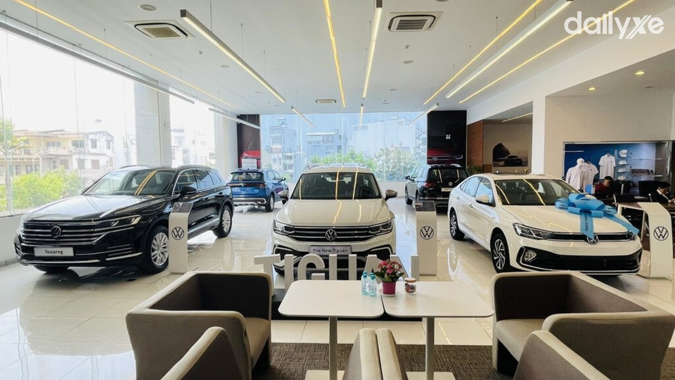 Khu vực trưng bày xe Volkswagen