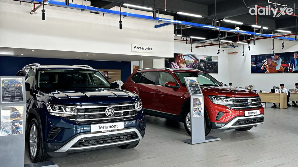 Khu vực trưng bày xe Volkswagen