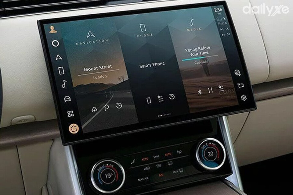 Trang bị màn hình giải trí sắc nét