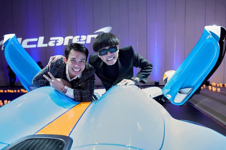 Rapper Wowy trong bộ vest bảnh bao túi đựng vest của rapper wowy dien