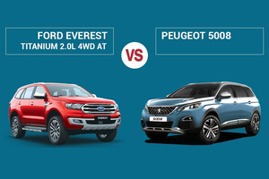 So sánh Ford Everest Titanium 2.0L 4WD AT và Peugeot 5008 (2022)