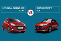 So sánh Hyundai Grand i10 1.2 AT và Suzuki Swift GLX (2022)
