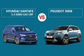 So sánh Hyundai Santa Fe 2.4 Xăng Cao Cấp và Peugeot 5008 (2022)