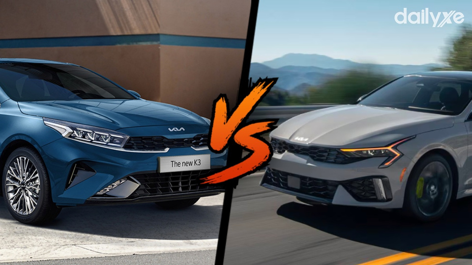 So sánh KIA K3 và KIA K5: Nên chọn mua xe nào?