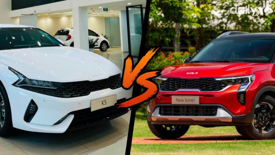 So sánh KIA K5 và KIA Sonet: Nên chọn mua xe nào?