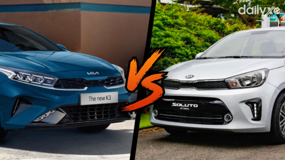 So sánh KIA Soluto và KIA K3: Nên chọn mua xe nào?
