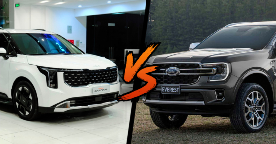 So sánh KIA Carnival và Ford Everest: Nên chọn mua xe nào?