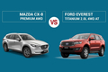 So sánh Mazda CX-8 Premium AWD và Ford Everest Titanium (2022)