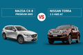 So sánh Mazda CX-8 Premium AWD và Nissan Terra 2.5 4WD AT (2022)