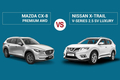 So sánh Mazda CX-8 Premium AWD và Nissan X-Trail V-series 2.5 SV