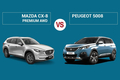 So sánh Mazda CX-8 Premium AWD và Peugeot 5008 (2022)