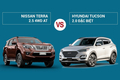 So sánh Nissan Terra 2.5 4WD AT và Hyundai Tucson 2.0 Đặc Biệt