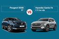 So sánh Peugeot 5008 và Hyundai Santa Fe mới nhất