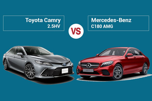 So sánh Toyota Camry 2.5HV và Mercedes C 180 AMG nên mua xe nào ?