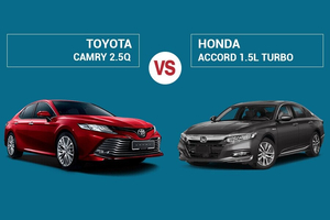 So sánh Toyota Camry 2.5Q và Honda Accord 1.5L Turbo (2022)