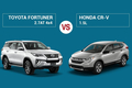 So sánh Toyota Fortuner 2.7AT 4×4 và Honda CR-V 1.5 L (2022)