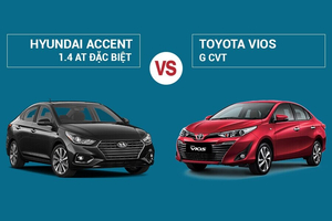 So sánh Toyota Vios G CVT và Hyundai Accent 1.4 AT (2022)