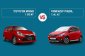 So sánh VinFast Fadil 1.4L AT và Toyota Wigo 1.2G AT (2022)