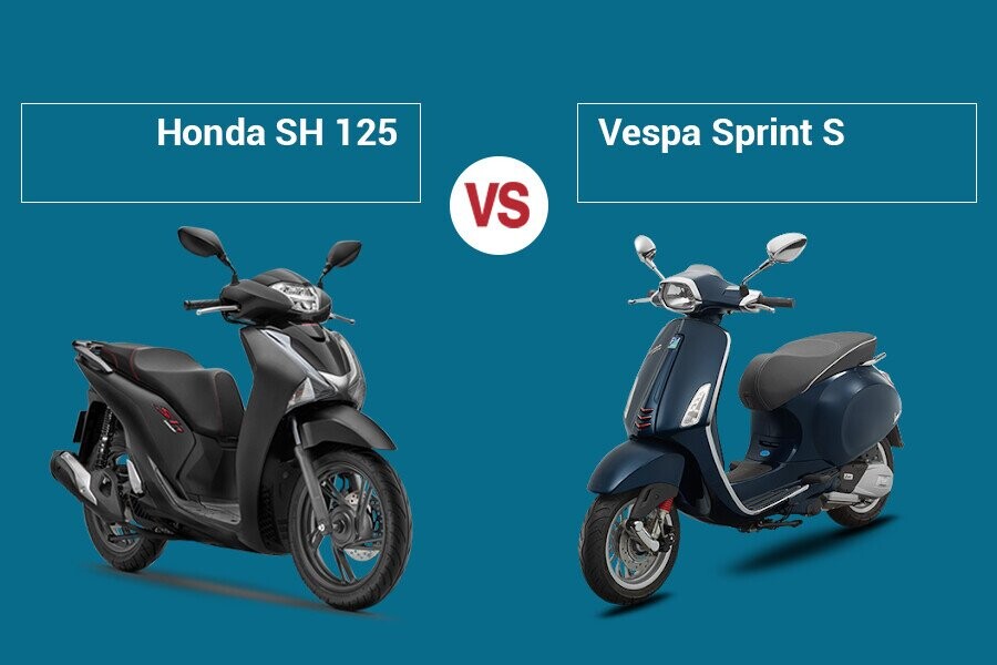 So sánh Honda SH 125 và Vespa Sprint S: Nên mua xe nào ? | DailyXe