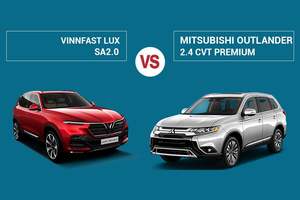 So sánh VinFast LUX SA2.0 và Mitsubishi Outlander 2.4 CVT (2022)
