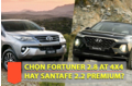 Tầm 1,35 tỷ đồng mua xe gầm cao 7 chỗ máy dầu: Hyundai Sante Fe hay Toyota Fortuner bản full?