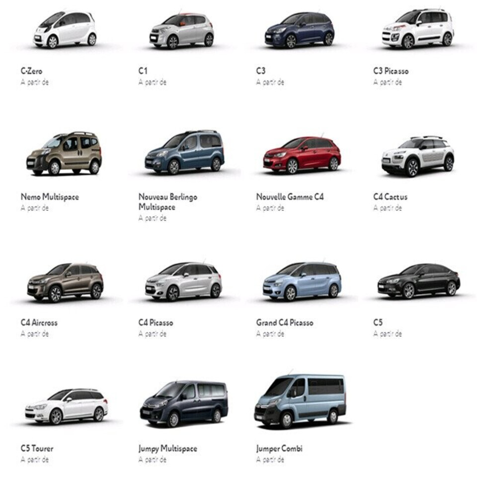 Các dòng xe của hãng