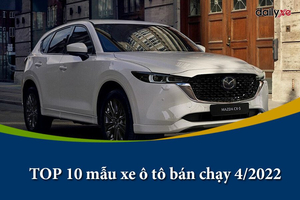 TOP 10 mẫu xe ô tô bán chạy nhất tháng 4/2022 tại Việt Nam