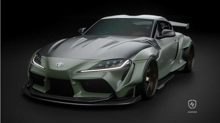 Toyota Supra với gói độ xe thân rộng mới của Zacoe lấy cảm hứng từ cá mập toyota supra voi goi do xe than rong moi cua zacoe lay cam hung tu ca map