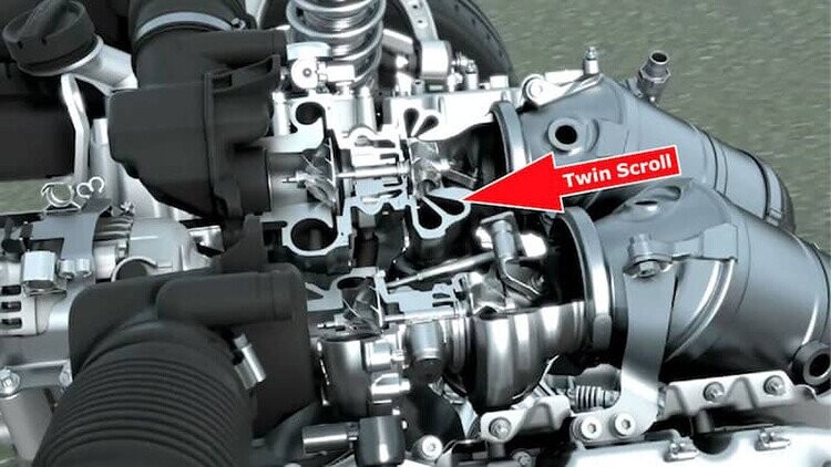 Cơ cấu đường nạp kép twin-scroll trên động cơ turbo của BMW. Ảnh: Bimmers