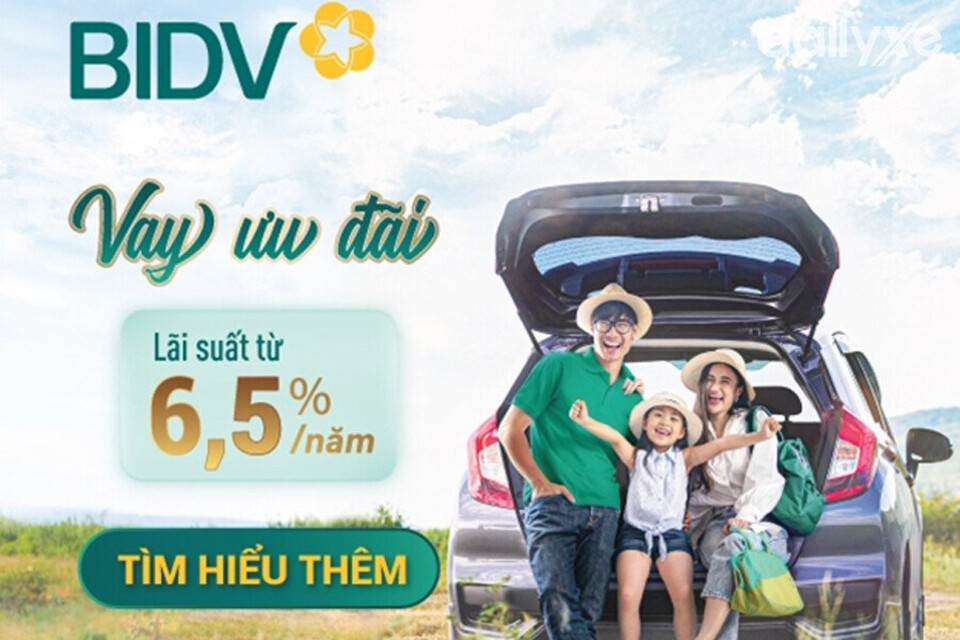 Lãi suất vay mua ô tô BIDV hiện nay