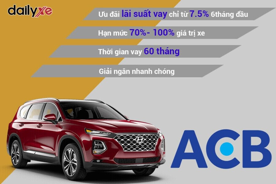 Ưu điểm khi vay mua xe ô tô trả góp tại ACB