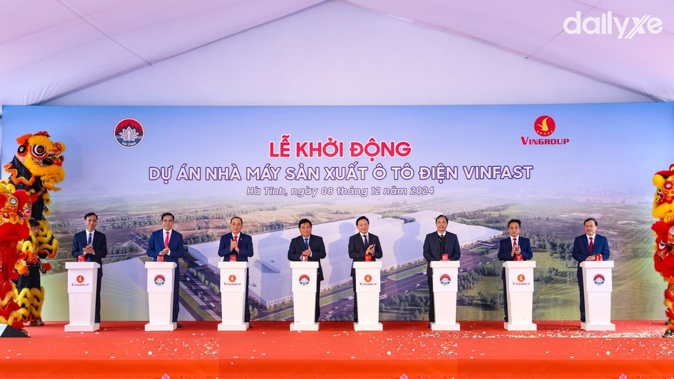 VinFast khởi động nhà máy sản xuất ô tô điện tại Hà Tĩnh