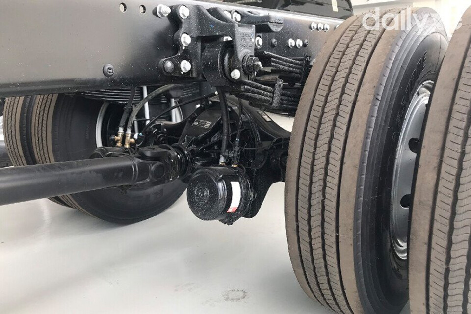 Cầu trước và sau khi cả hai trục được chế tạo cực kỳ chắc chắn