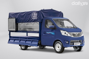 Xe Tải Teraco Tera100S 990KG Thùng Bạc Lửng Mở Bửng