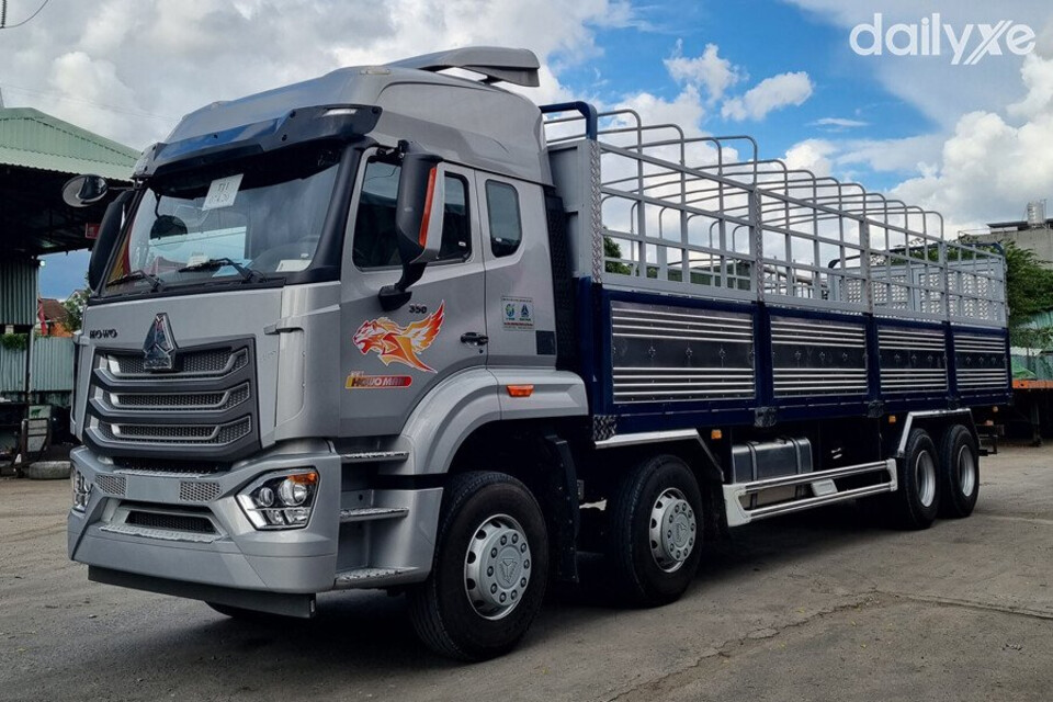 Xe Tải Thùng Howo vẻ ngoài hầm hố