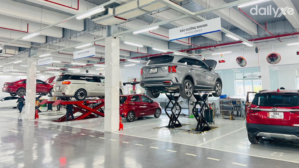 Xưởng dịch vụ của đại lý Mazda Bắc Giang