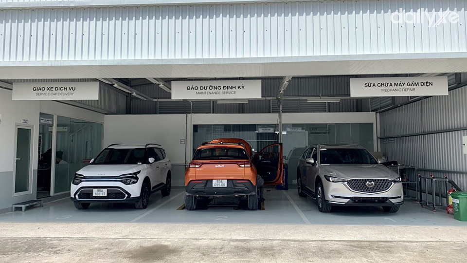 Xưởng dịch vụ tại Mazda Hậu Giang