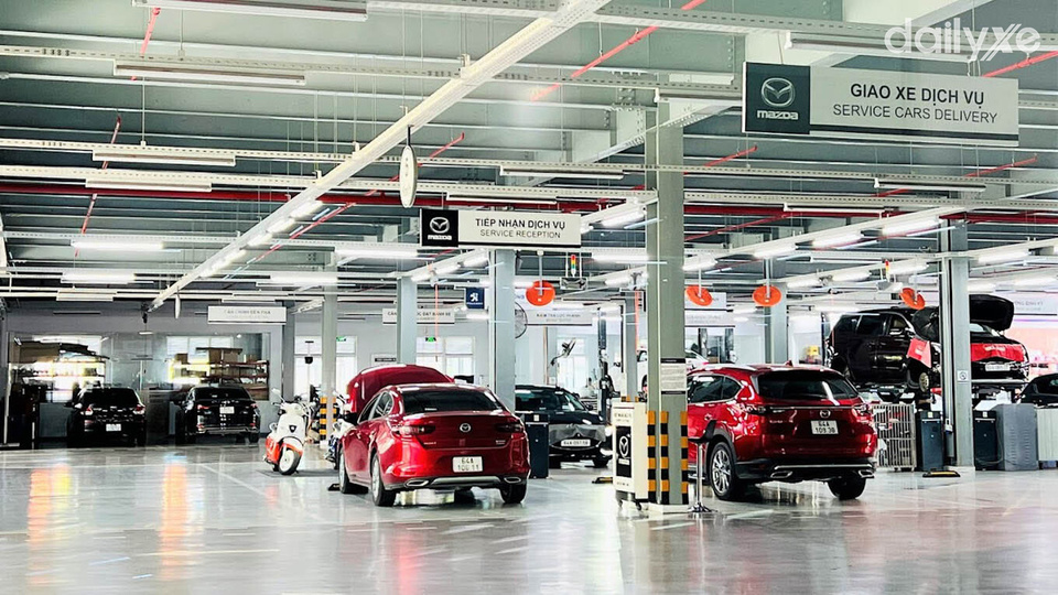 Xưởng dịch vụ của đại lý Mazda Vĩnh Long