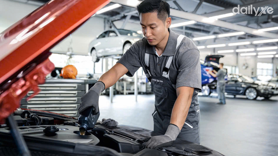 Xưởng dịch vụ của showroom BMW Bình Dương