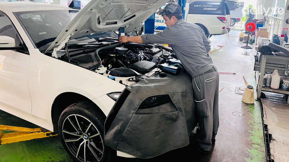 Khu vực xưởng dịch vụ của đại lý BMW Đắk Lắk