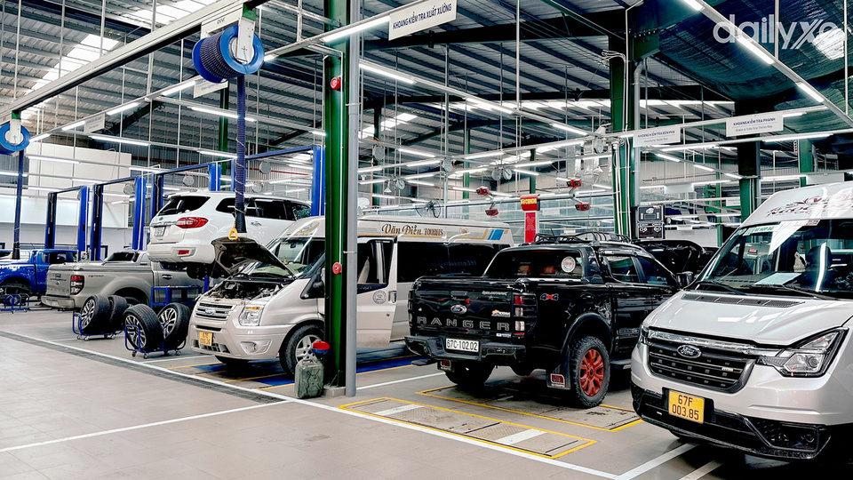 Xưởng dịch vụ của đại lý An Giang Ford