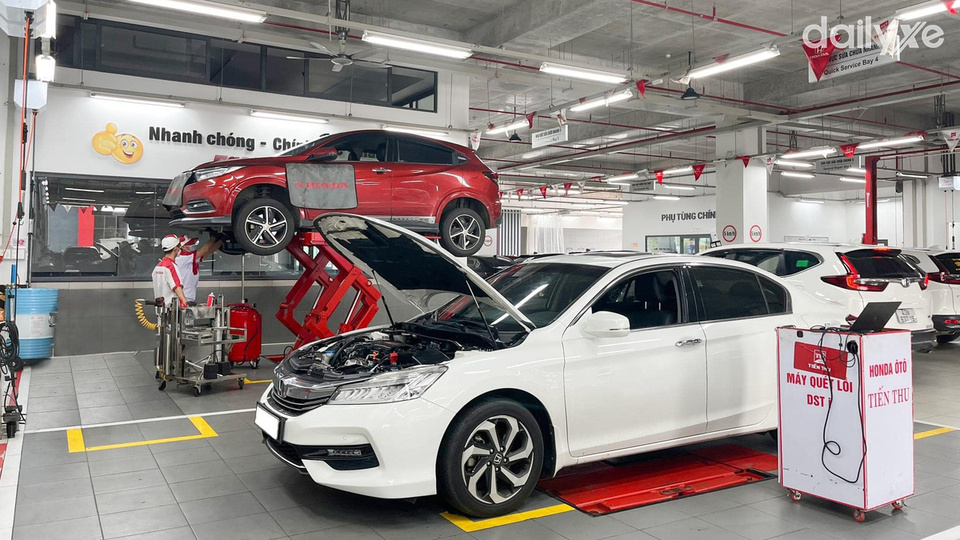 Xưởng dịch vụ của đại lý Honda Ôtô An Giang