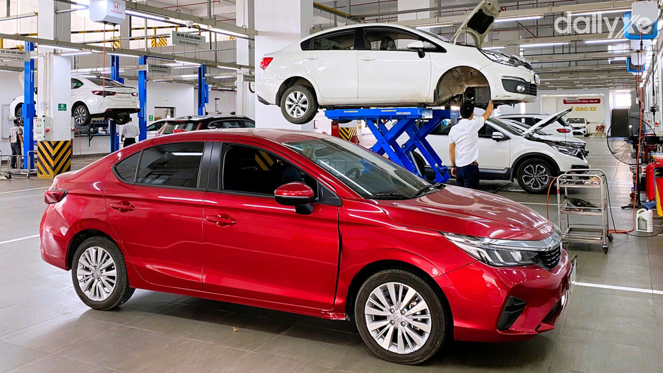 Xưởng dịch vụ của đại lý Honda Ôtô Bắc Giang