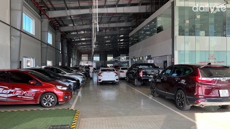 Xưởng dịch vụ của đại lý Honda Ôtô Bình Phước