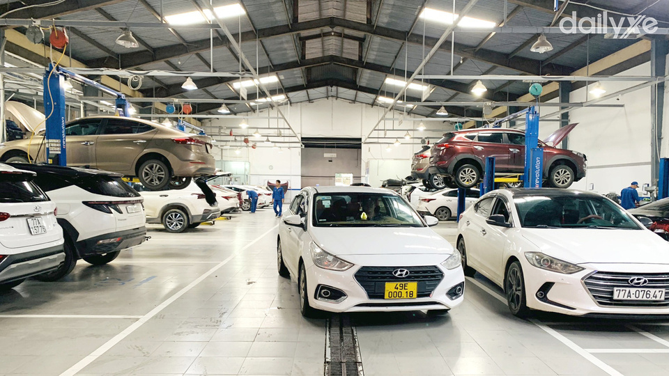 Xưởng dịch vụ của đại lý Hyundai Bình Định